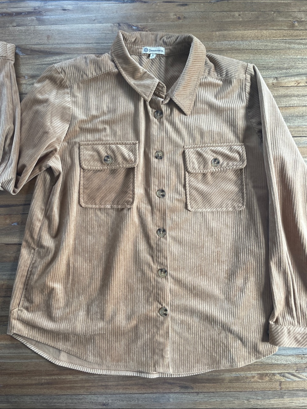Camel Democracy Button-down Corduroy Top - Medium - Like new